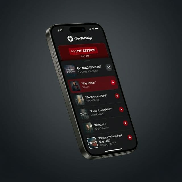 WeWorship iPhone Mockup